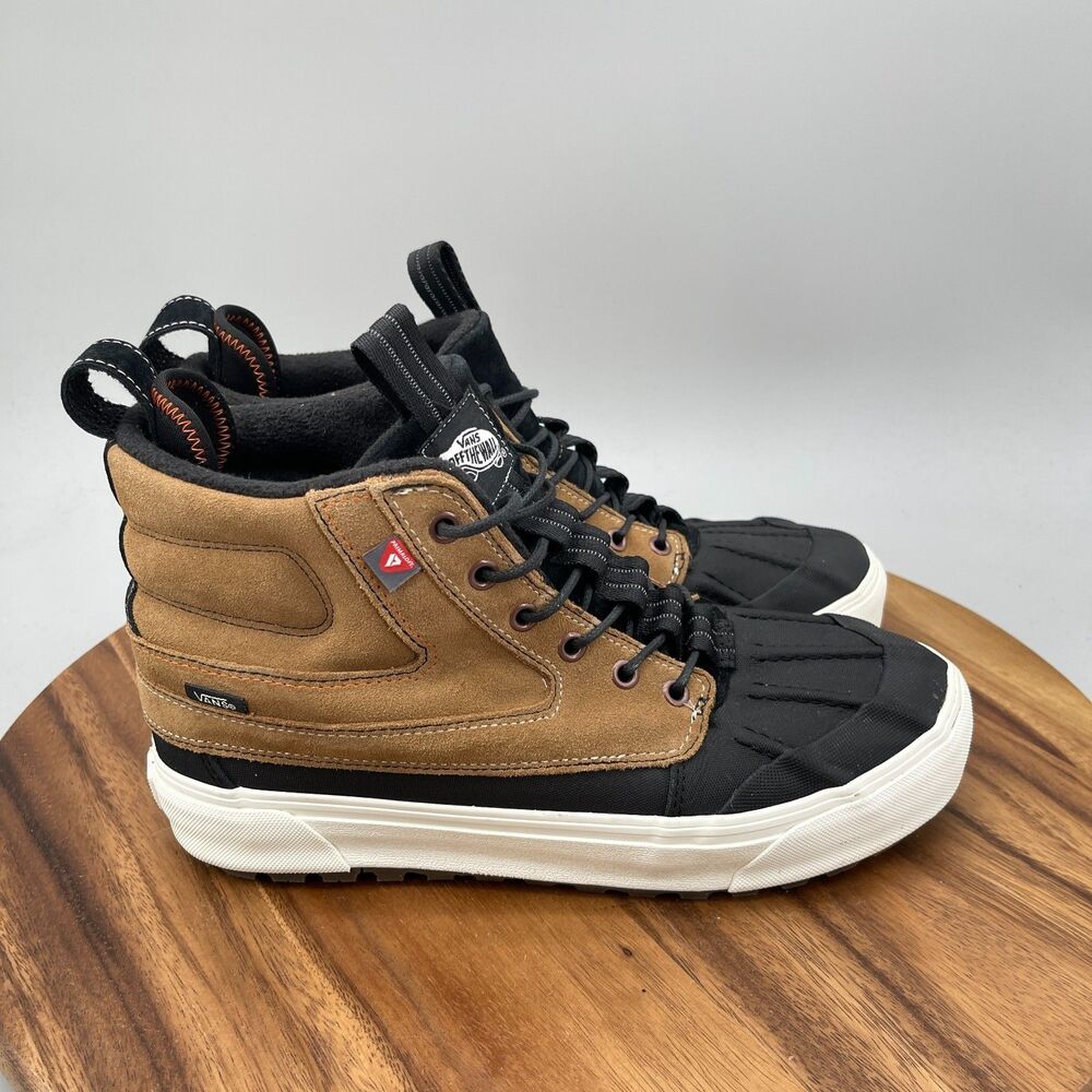 Vans Sk8-Hi MTE-2 Shoes Mens Size 9 Brown Waterproof Duck Boot Outdoor Sneakers
